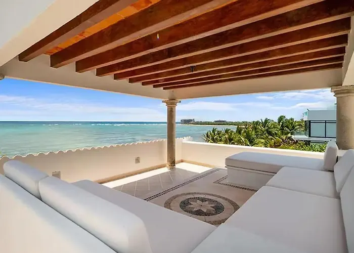Beachfront Hacienda Soliman Bay Villa Tulum