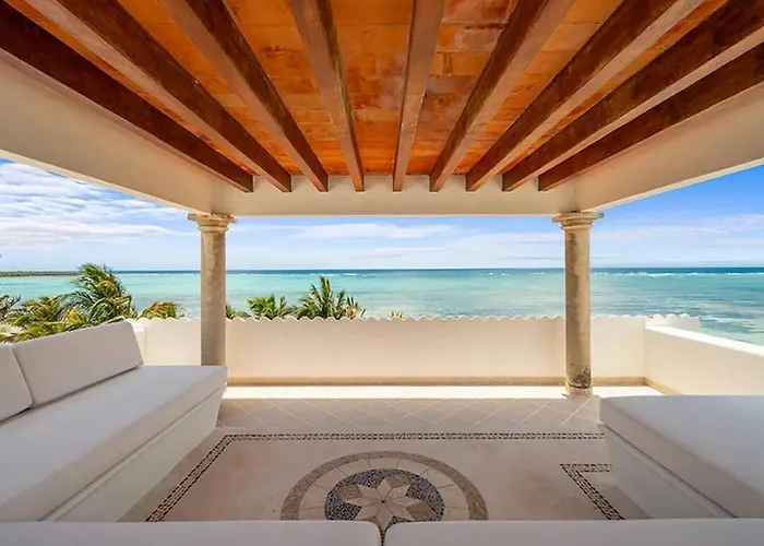 Beachfront Hacienda Soliman Bay Villa Tulum